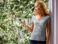 Unisex Jersey Short Sleeve Tee - Life happens Coffee Helps